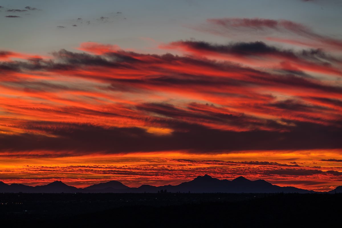 2016 October Sunset from Catalina State Park
