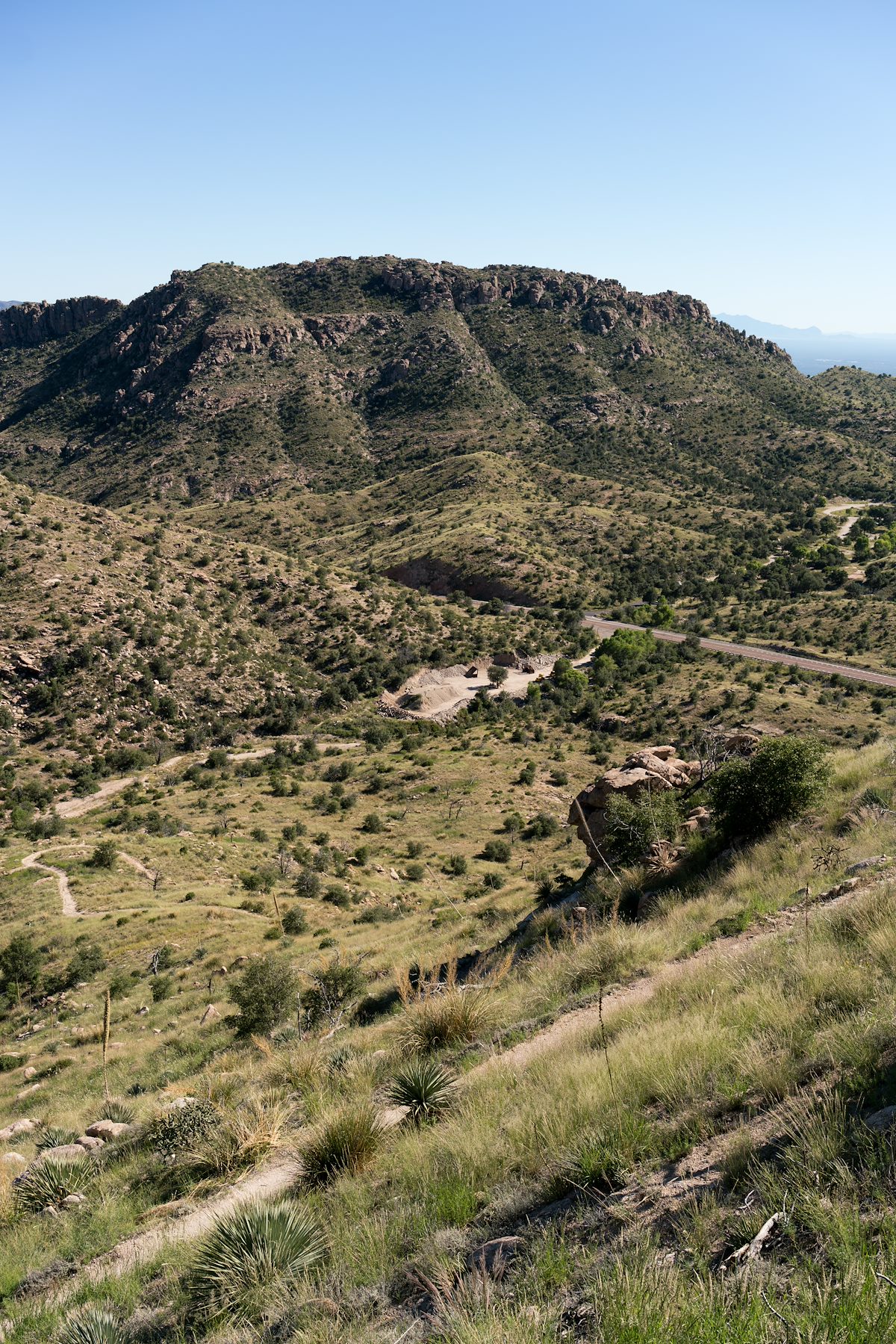 2016 September Looking down on the entrance to Prison Camp from the Bug Spring Trail\