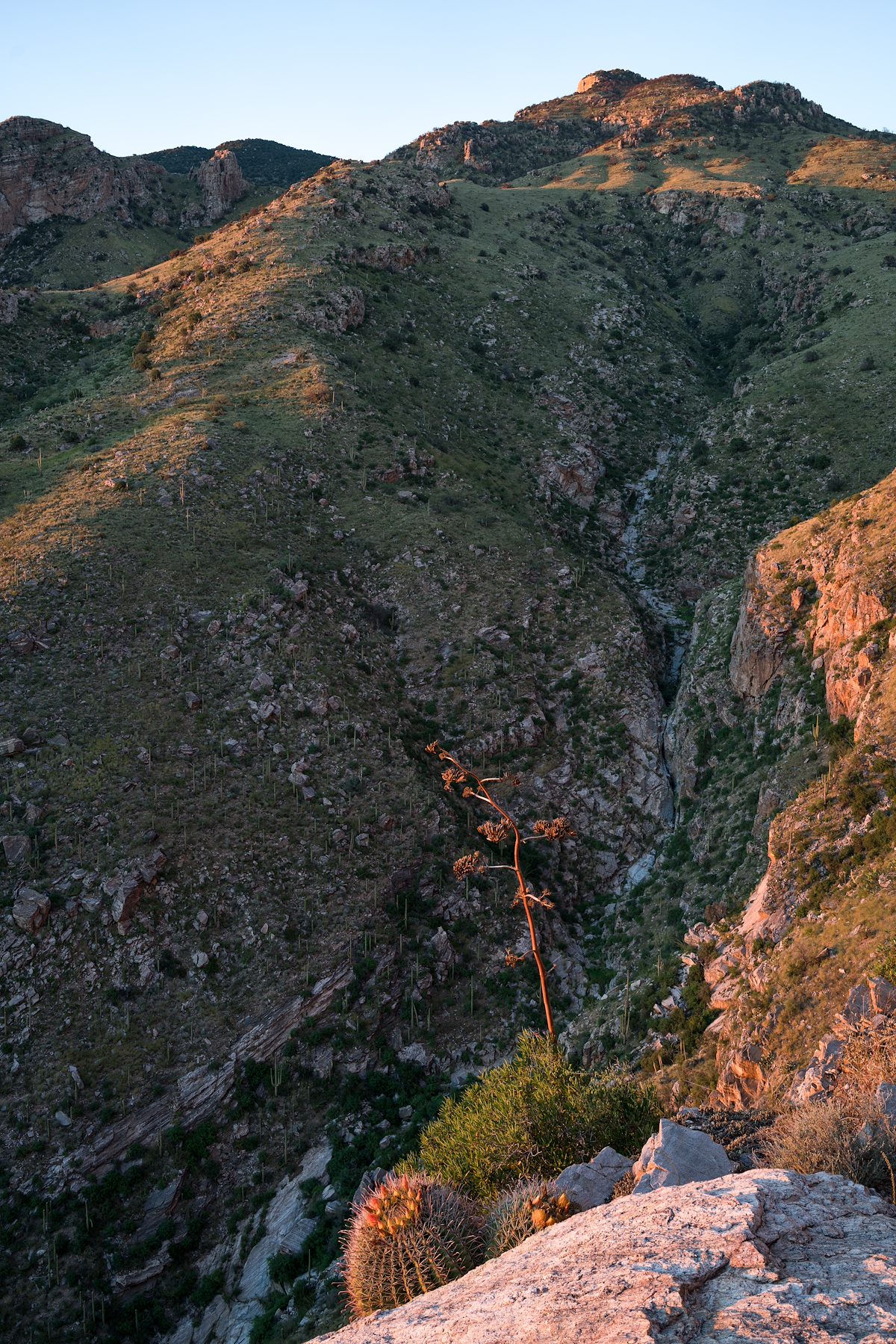 2016 September Sunset near the end of the Pontatoc Ridge Trail