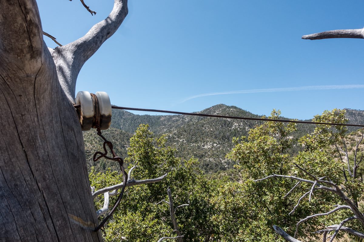 2017 April Old Phone Line down to Brush Corral