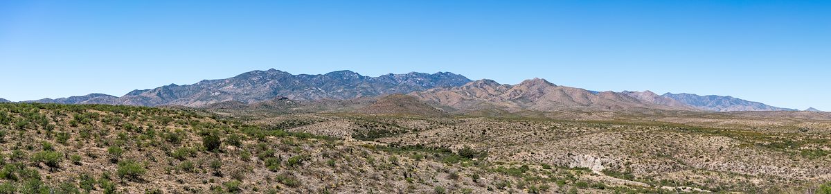 2017 April The Santa Catalina Mountains from FR4407 Brush Corral Road
