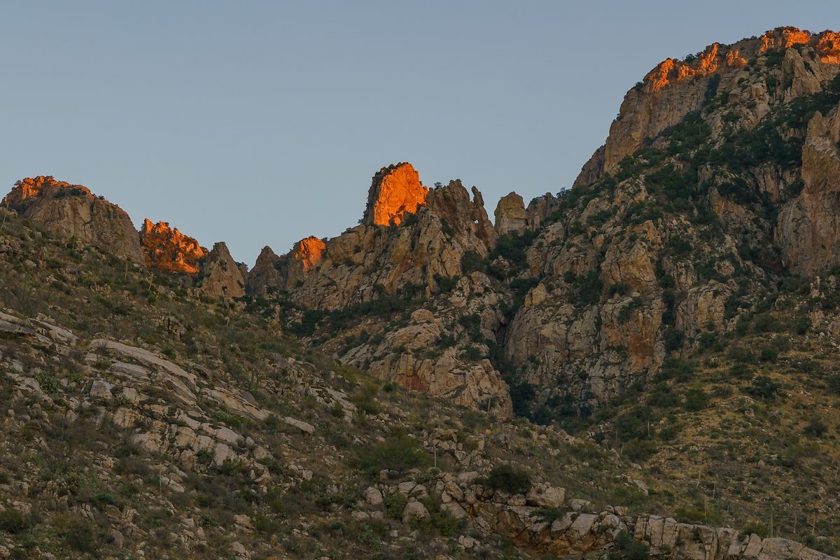 2017 December Looking up from Dead Horse Canyon