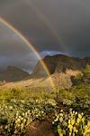 2017 February Double Rainbow in Font of Pusch Peak 01