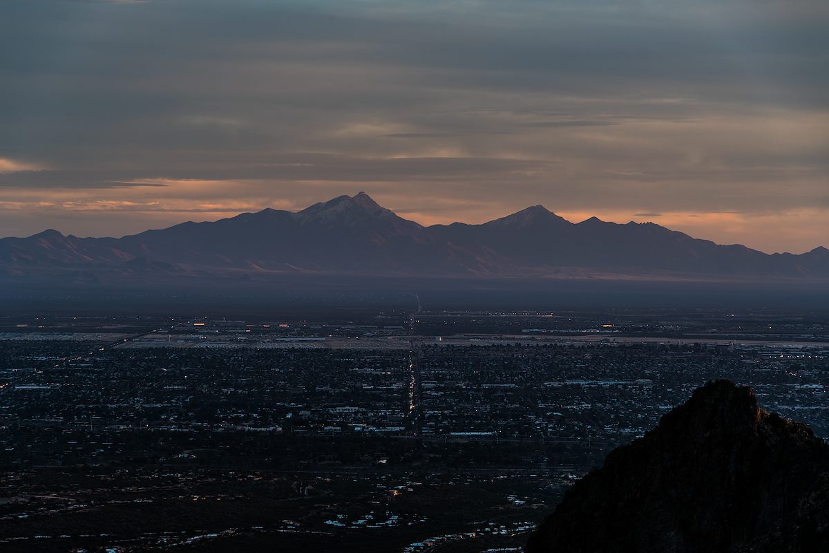 2017 February Looking out from the Ventana Canyon Trail