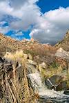 2017 January Falling water in the First Dam Area of Pima Canyon