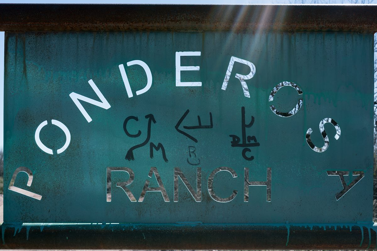 2017 January Ponderosa Ranch Sign near the San Pedro