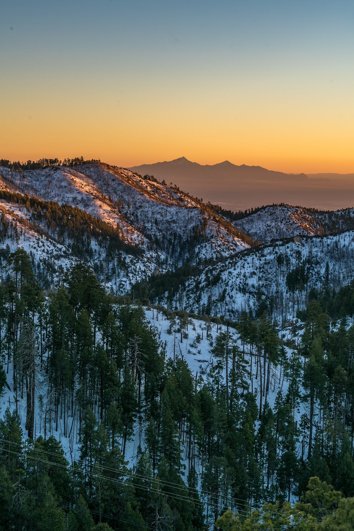 2017 January Sunset from Inspiration Rock