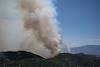 2017 July Burro Fire approaching a ridge near Guthrie Mountain