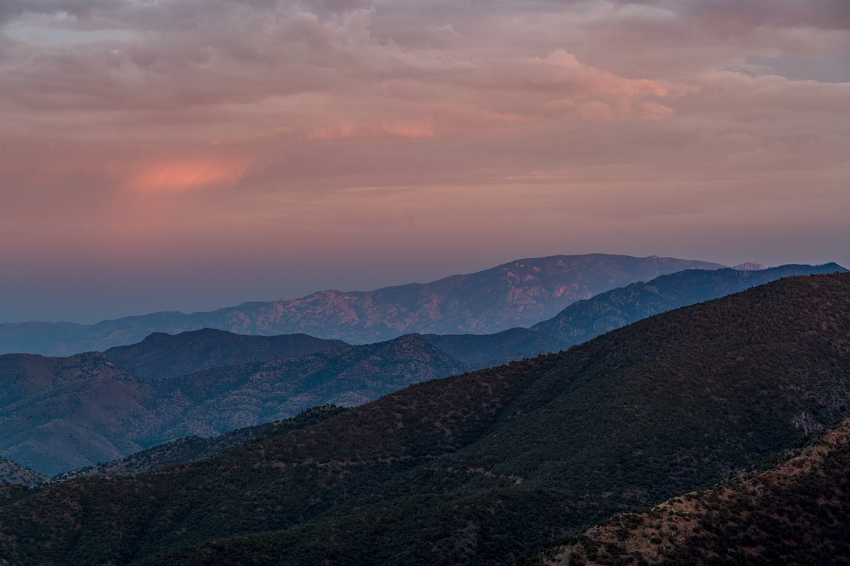 2017 July Looking South from Apache Peak