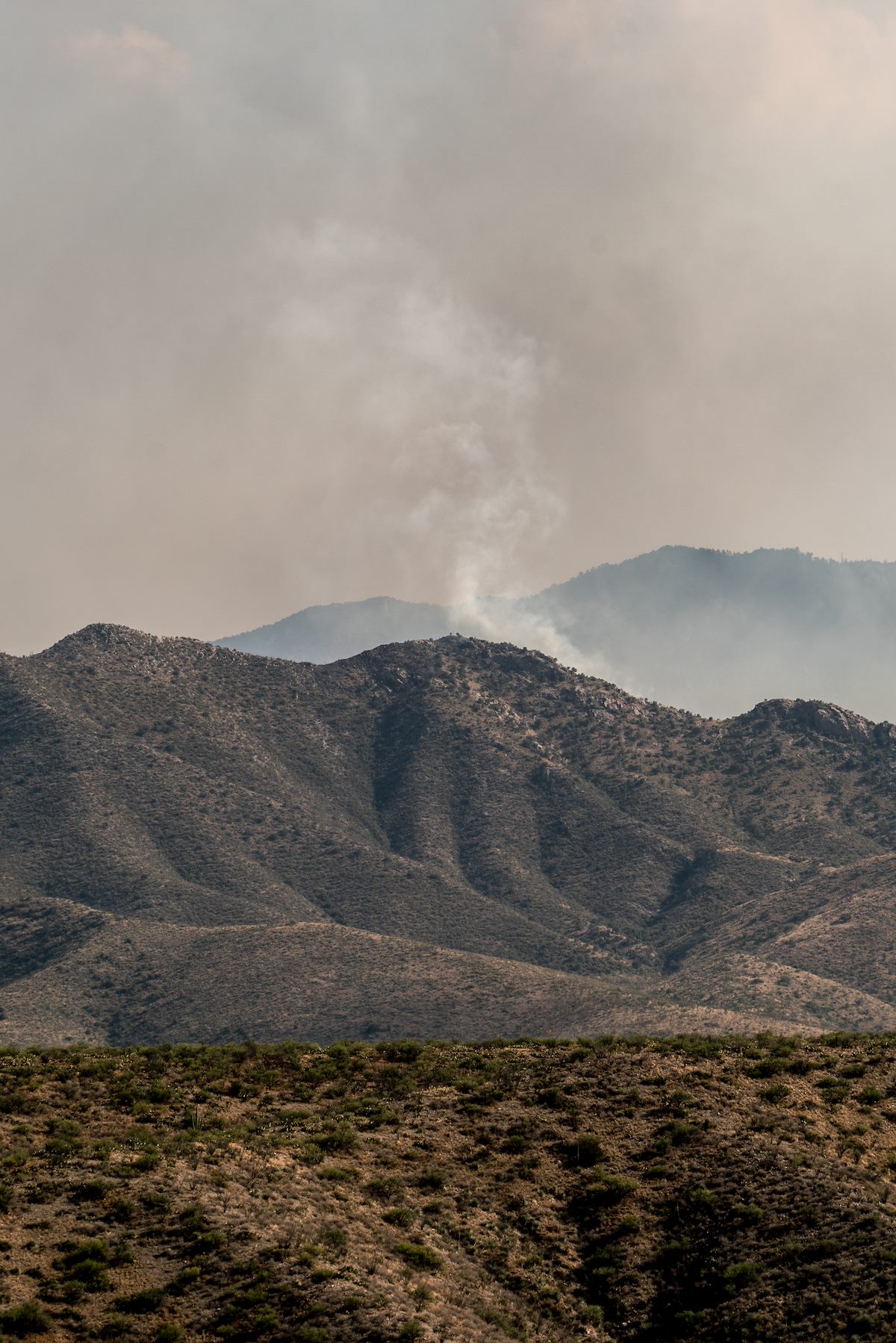 2017 July Smoke from Evans Mountain