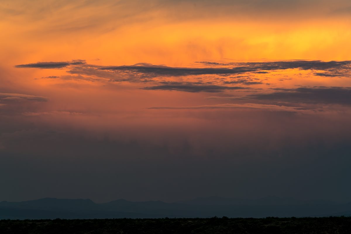 2017 July Sunset from Alder Canyon