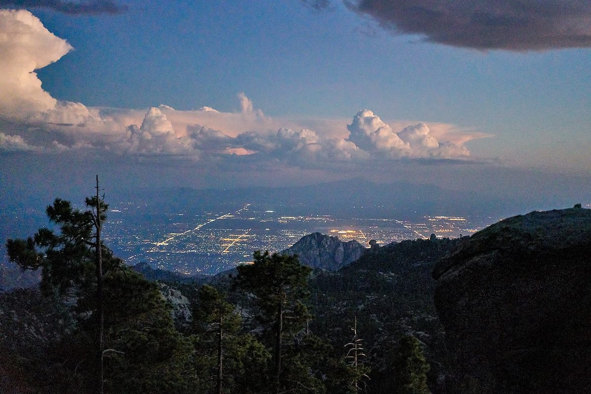 2017 September Looking down into Tucson from the Mount Lemmon Trail