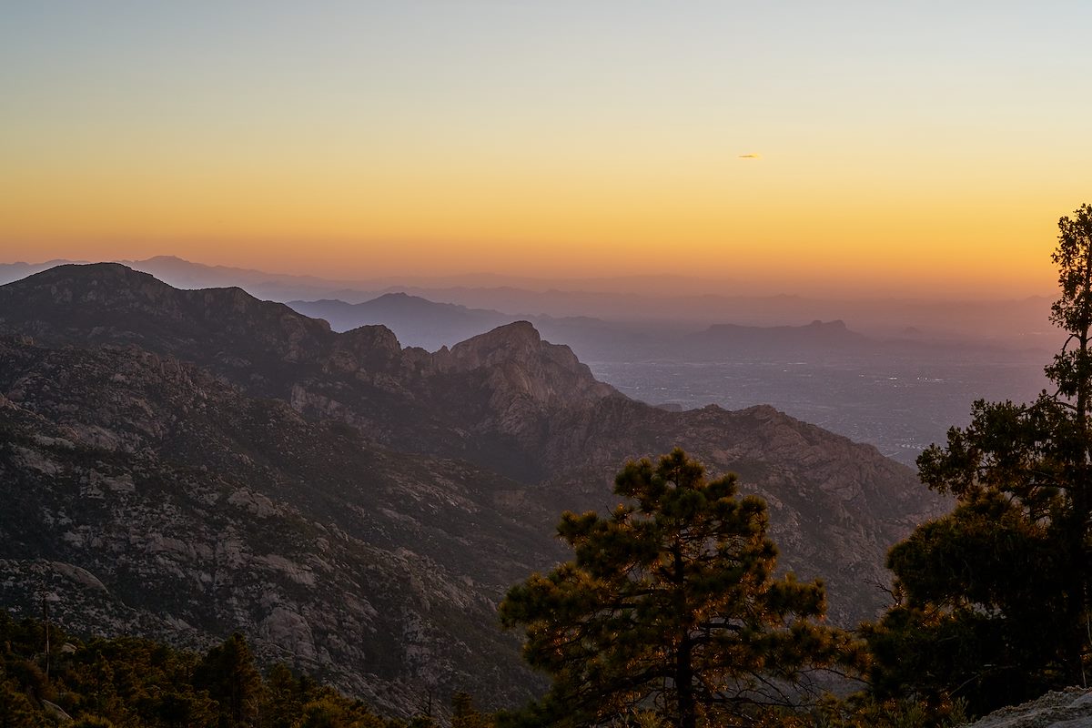 2017 September Table Mountain from the Mount Lemmon Trail