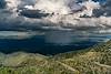 2018 August Storm over the San Pedro River Valley and roads on the backside of Marble Peak