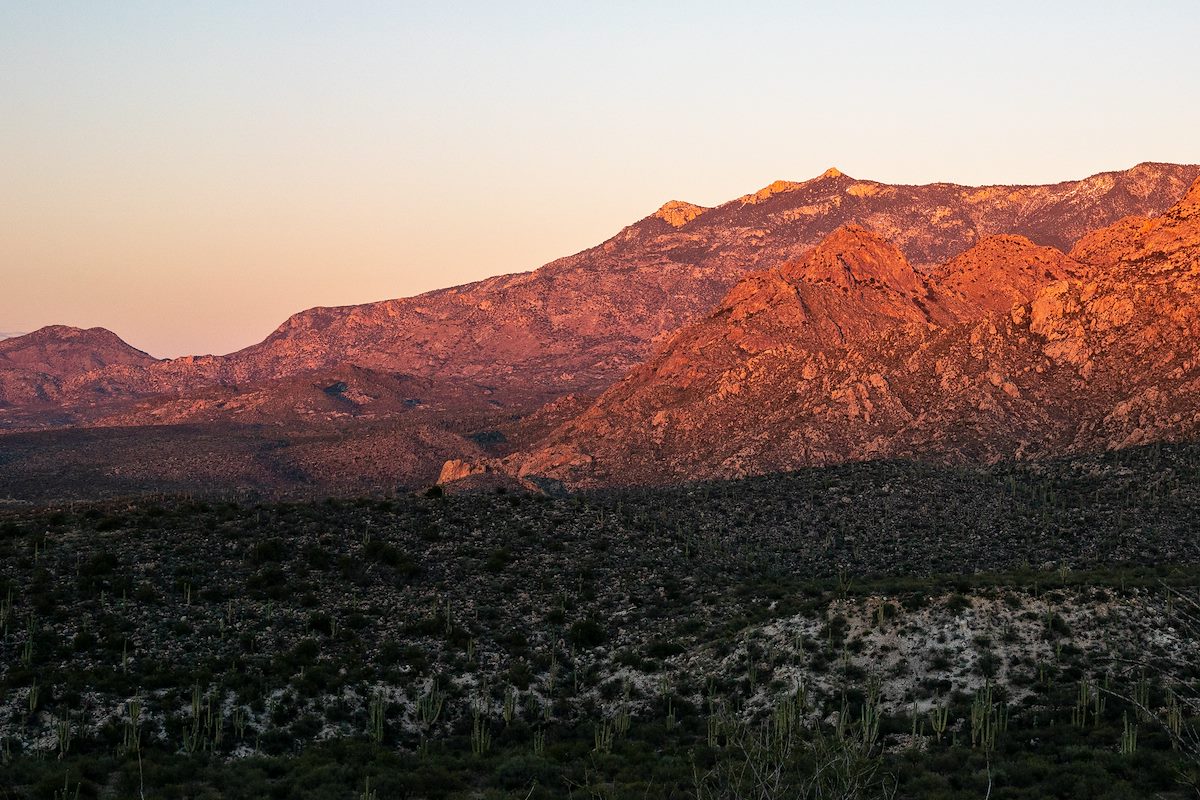 2018 December Sunset on Samaniego Ridge