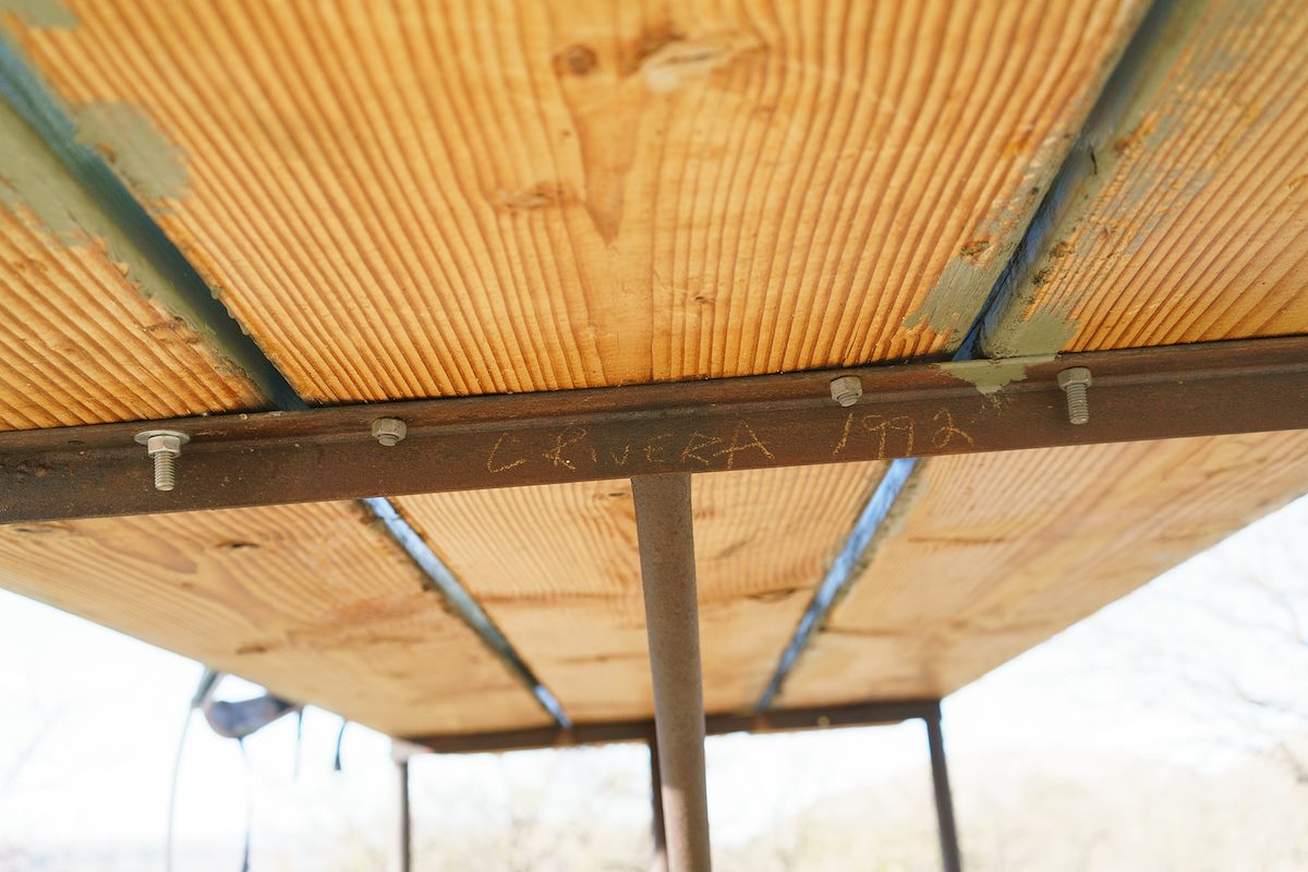 2018 January Under the Picnic Bench at Deer Camp