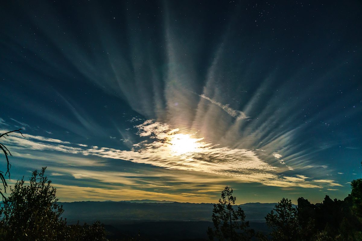 2018 January Wolf Moon from San Pedro Vista