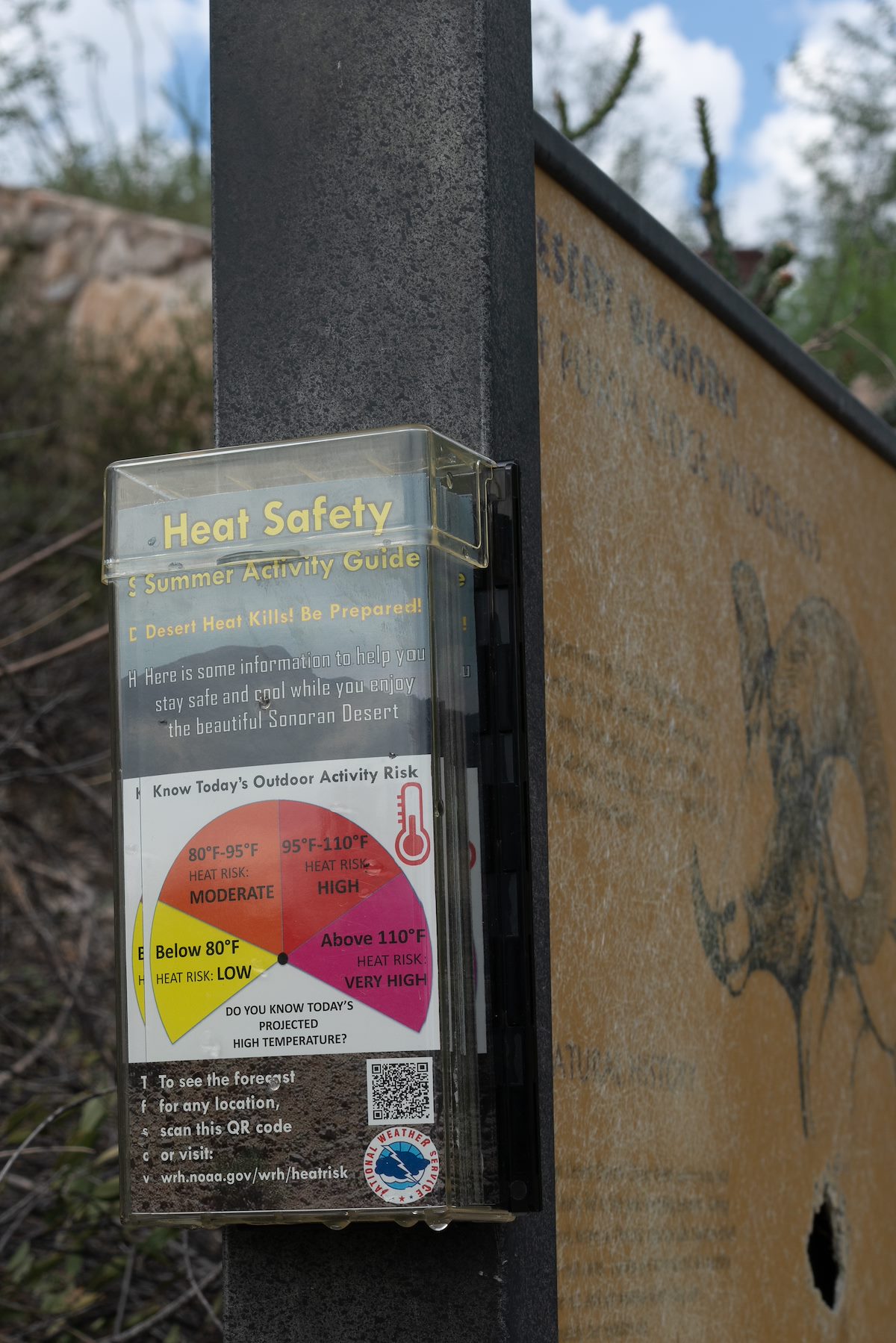 2018 July Heat Safety at the Richard McKee Finger Rock Trailhead