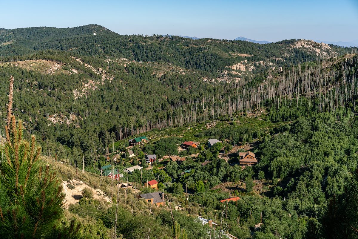 2018 June View over Carter Canyon from FR18