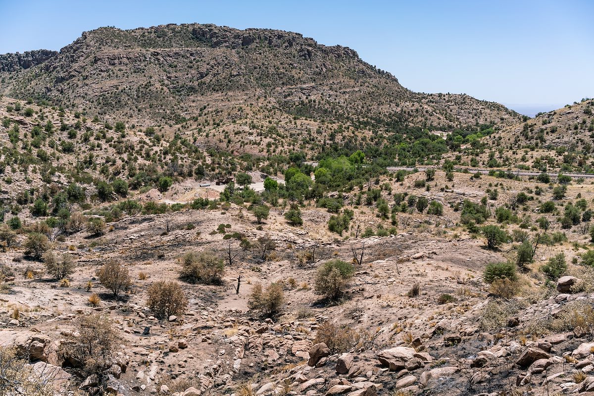 2018 May Edge of the Bug Fire from the Bug Spring Trail