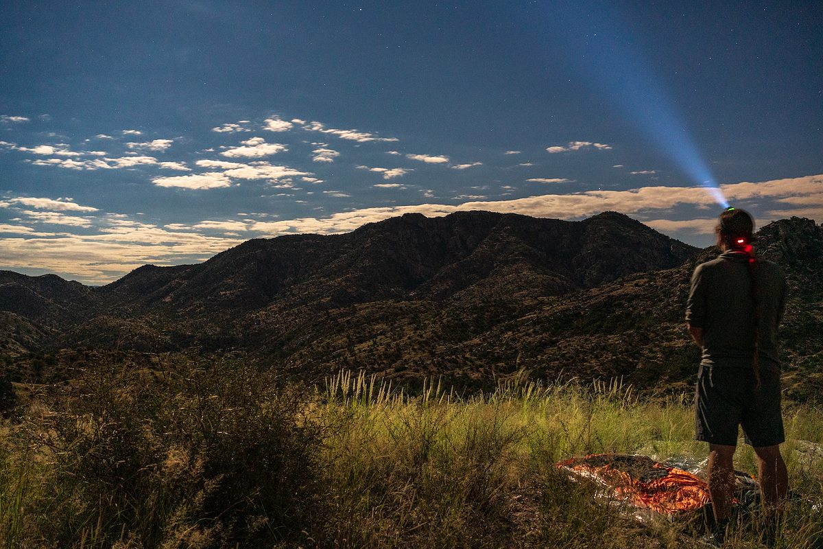 2018 September Camped above the junction of the East Fork, Sycamore Reservoir and Bear Canyon Trails