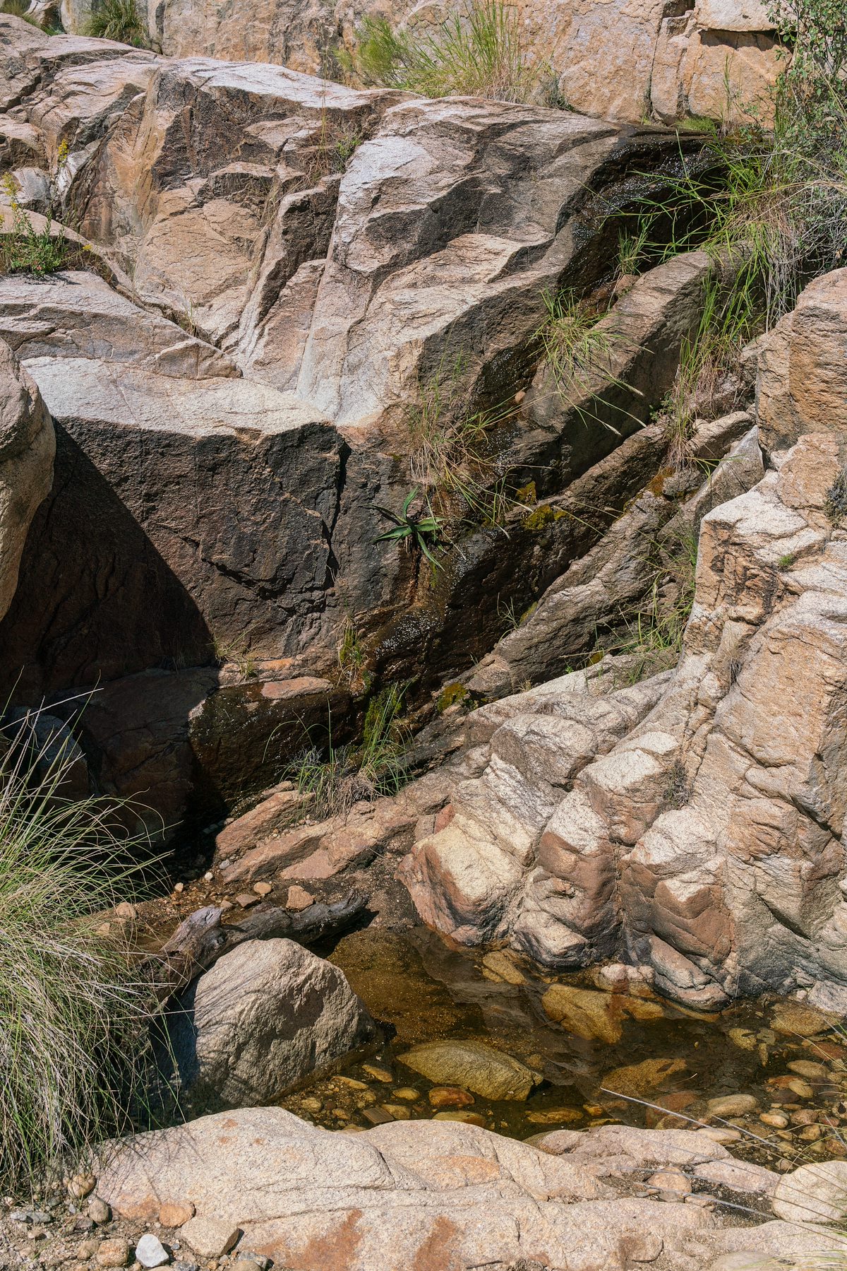 2018 September Canyon Crossing in the middle of the Box Camp Trail