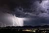 2018 September Lightning over the Tucson Mountains 01