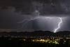 2018 September Lightning over the Tucson Mountains 02