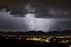 2018 September Lightning over the Tucson Mountains 03