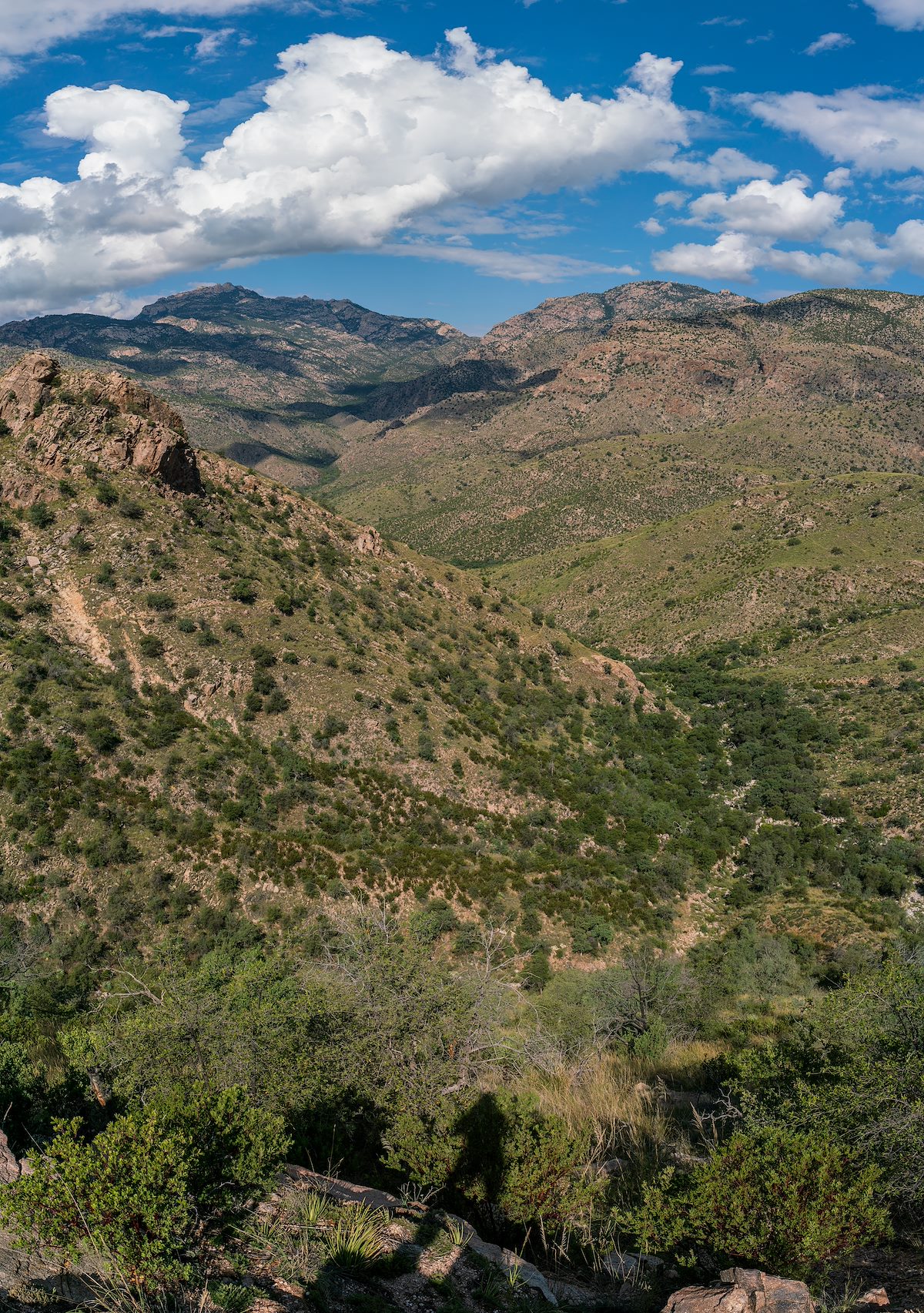 2018 September Looking across the mountains toward Romero Pass
