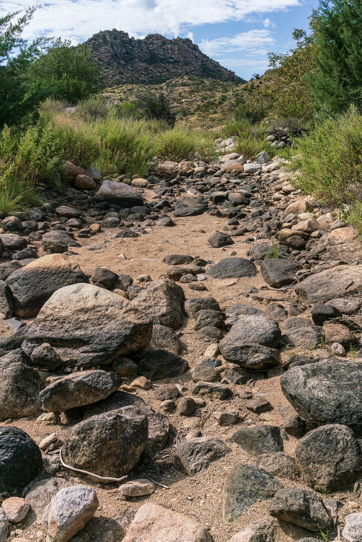 2018 September Sycamore Canyon Dry at the Trail Crossing