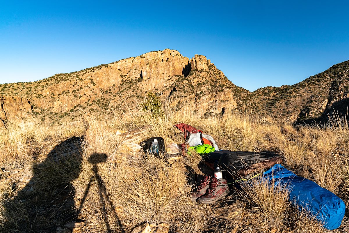 2019 December Camp on Point 5730 East of the Finger Rock Trail
