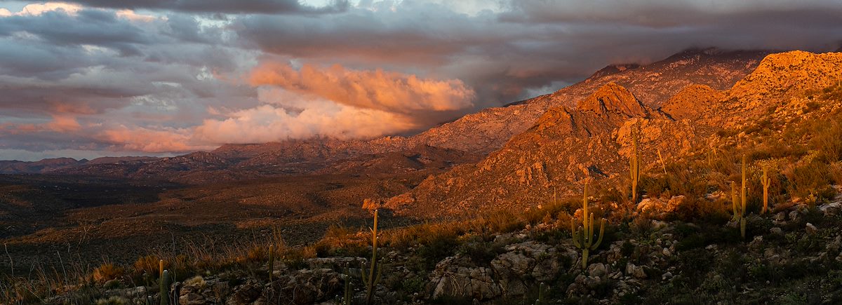 2019 December Clouds Covering the Santa Catalina Mountains