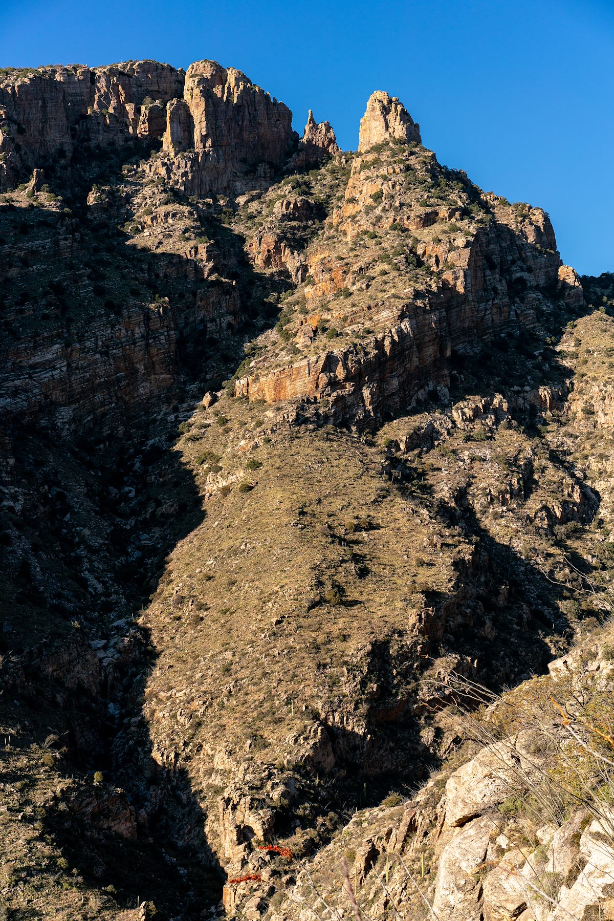 2019 December Finger Rock From the Ridge east of the Finger Rock Trail