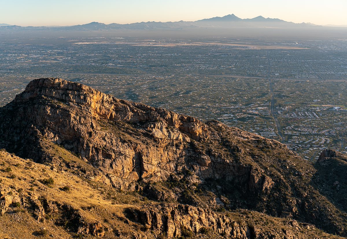 2019 December Pontatoc Ridge from the Ridge above the Finger Rock Trail