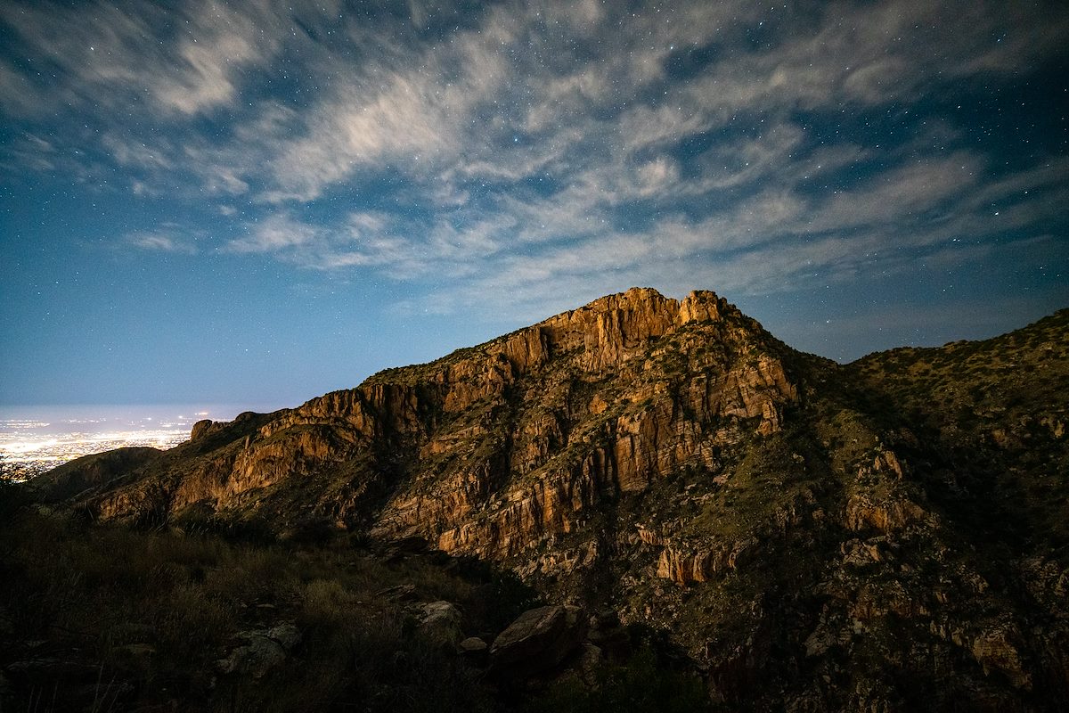 2019 December Stars and Clouds over Prominent Point