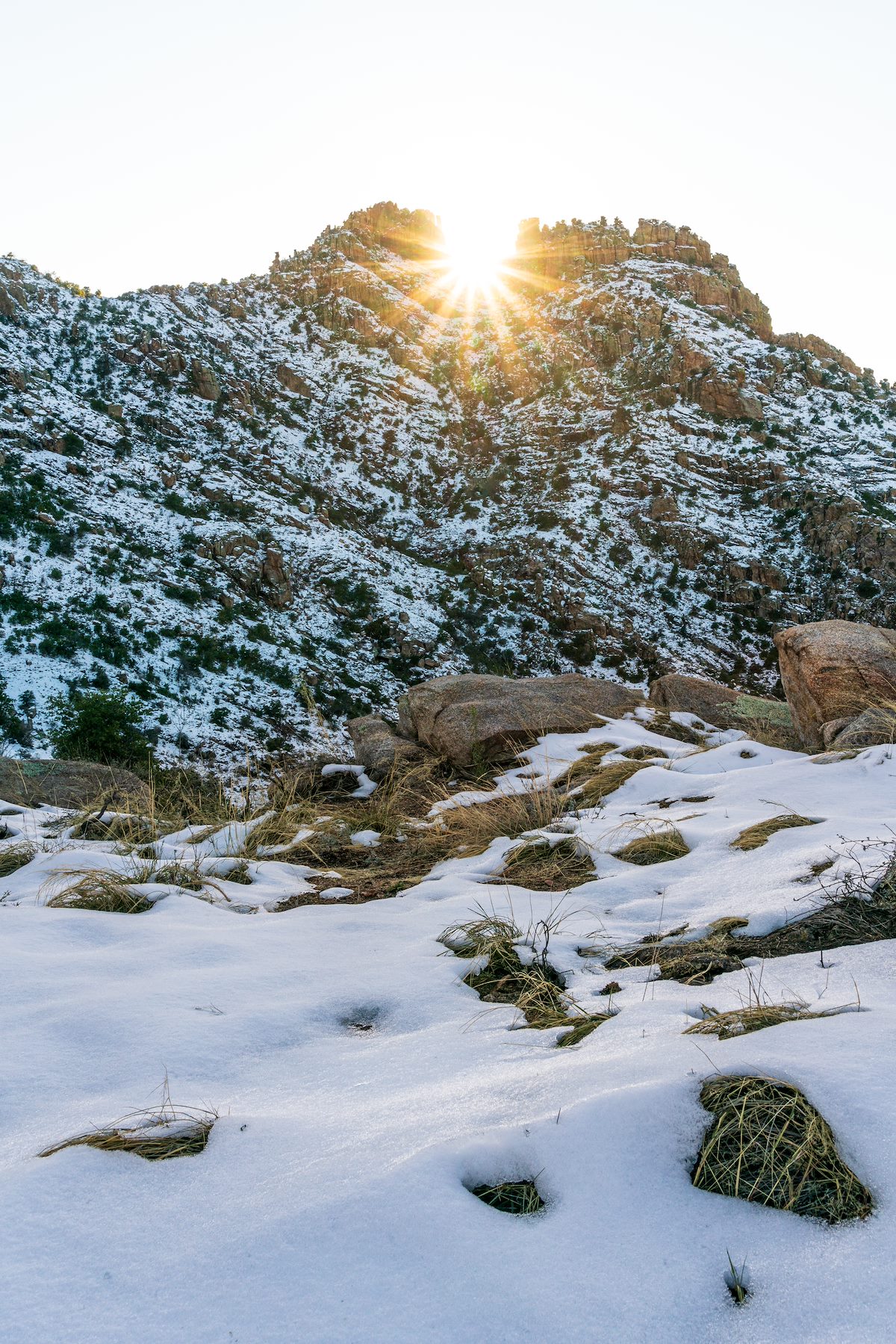2019 December Sun between the Cliffs south of Point 4985