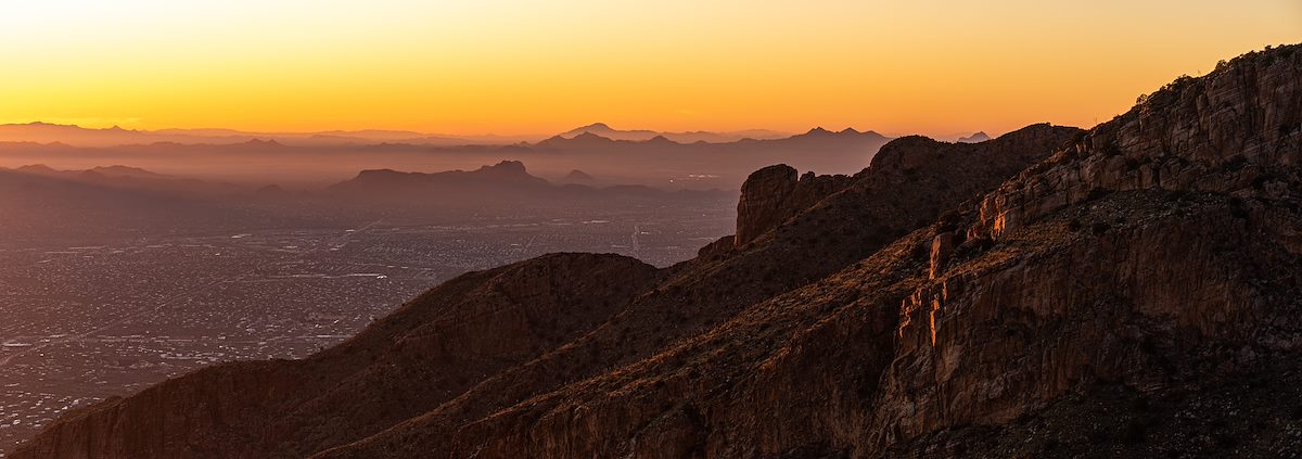 2019 December Sunset from Point 5730 south of Linda Vista Saddle 03
