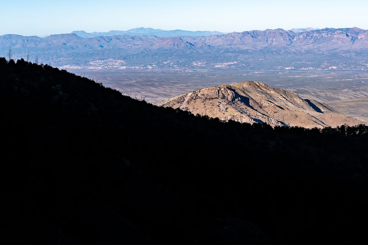 2019 February Cliffs above Edgar Canyon and the San Pedro River Valley