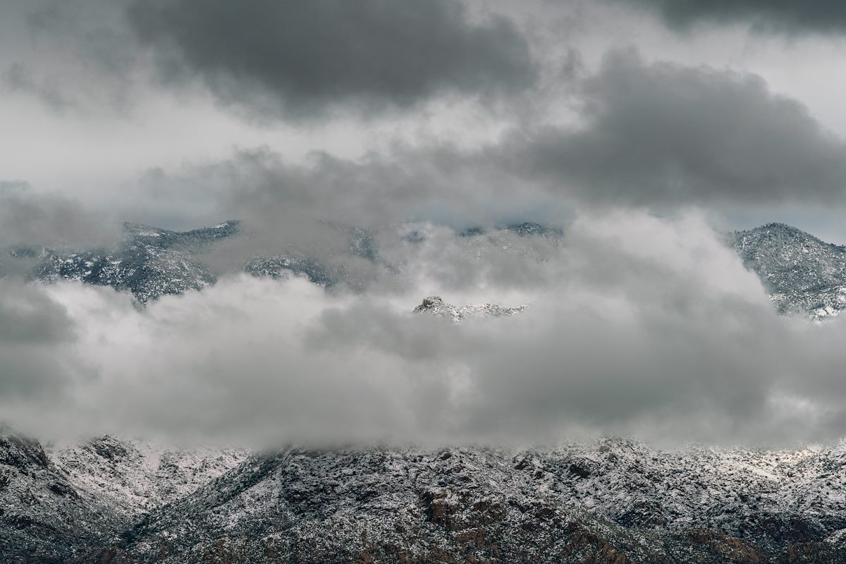 2019 February Clouds over the Santa Catalina Mountains