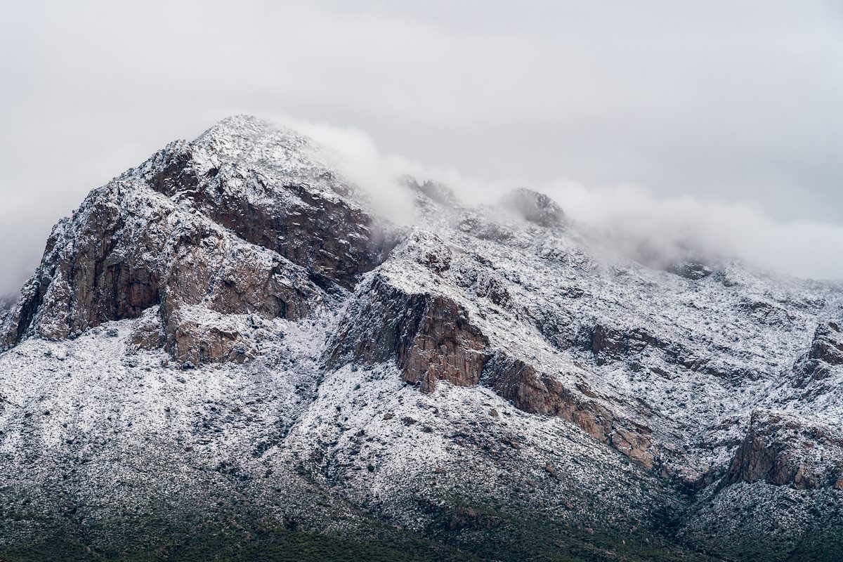 2019 February Pusch Peak Snow and Clouds