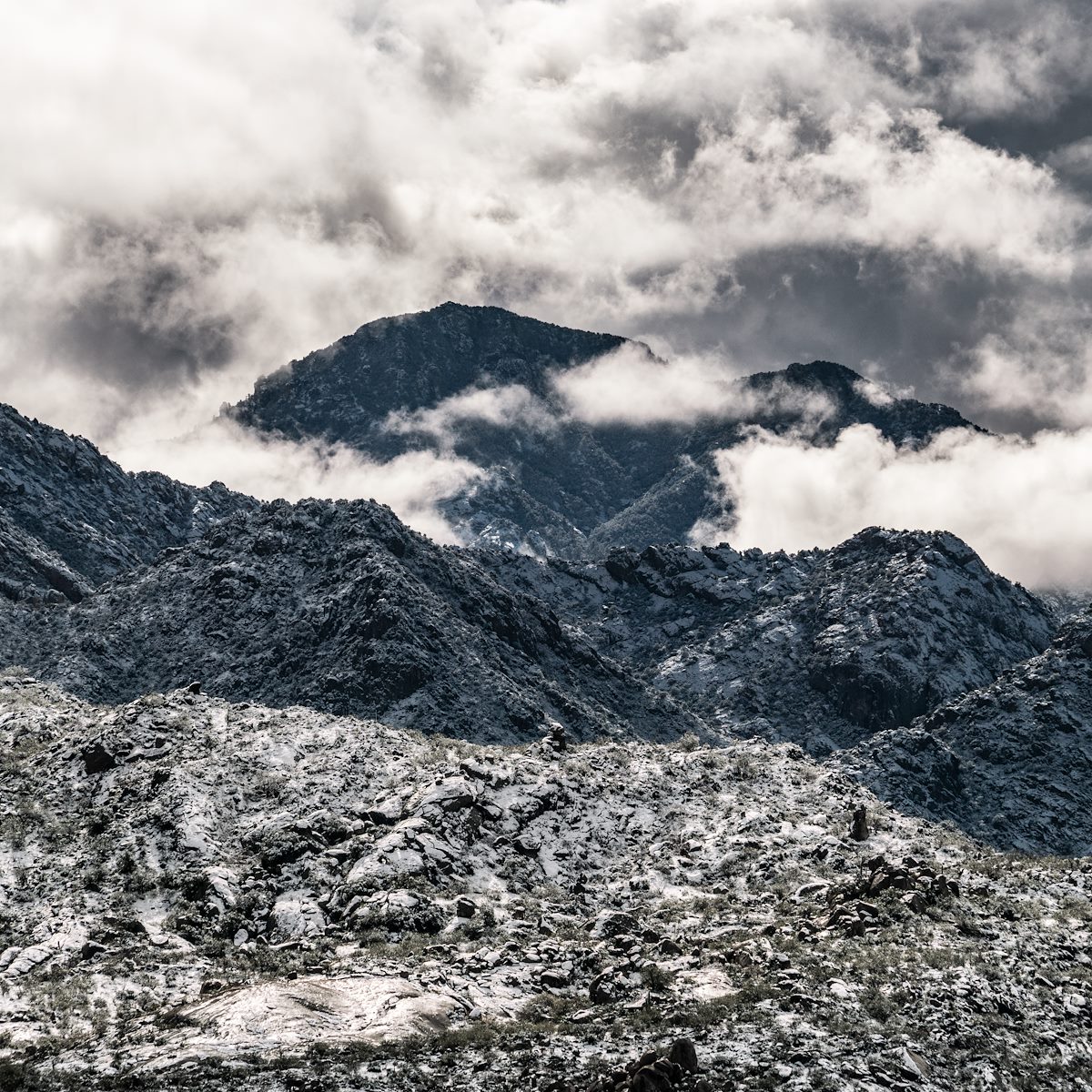 2019 January Mount Kimball in the Clouds