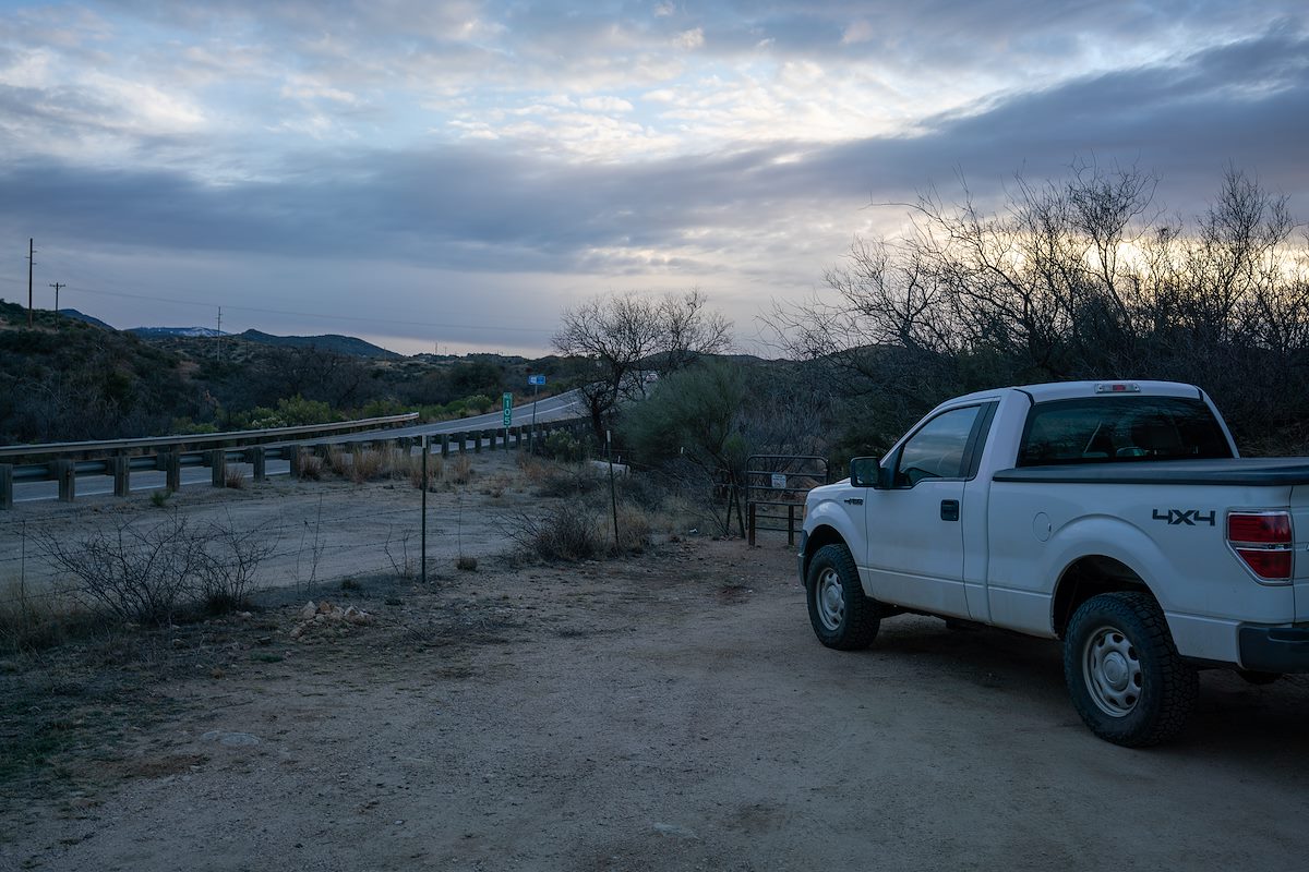 2019 January Parking area off 77 at Tiger Mine Road North of Oracle State Park