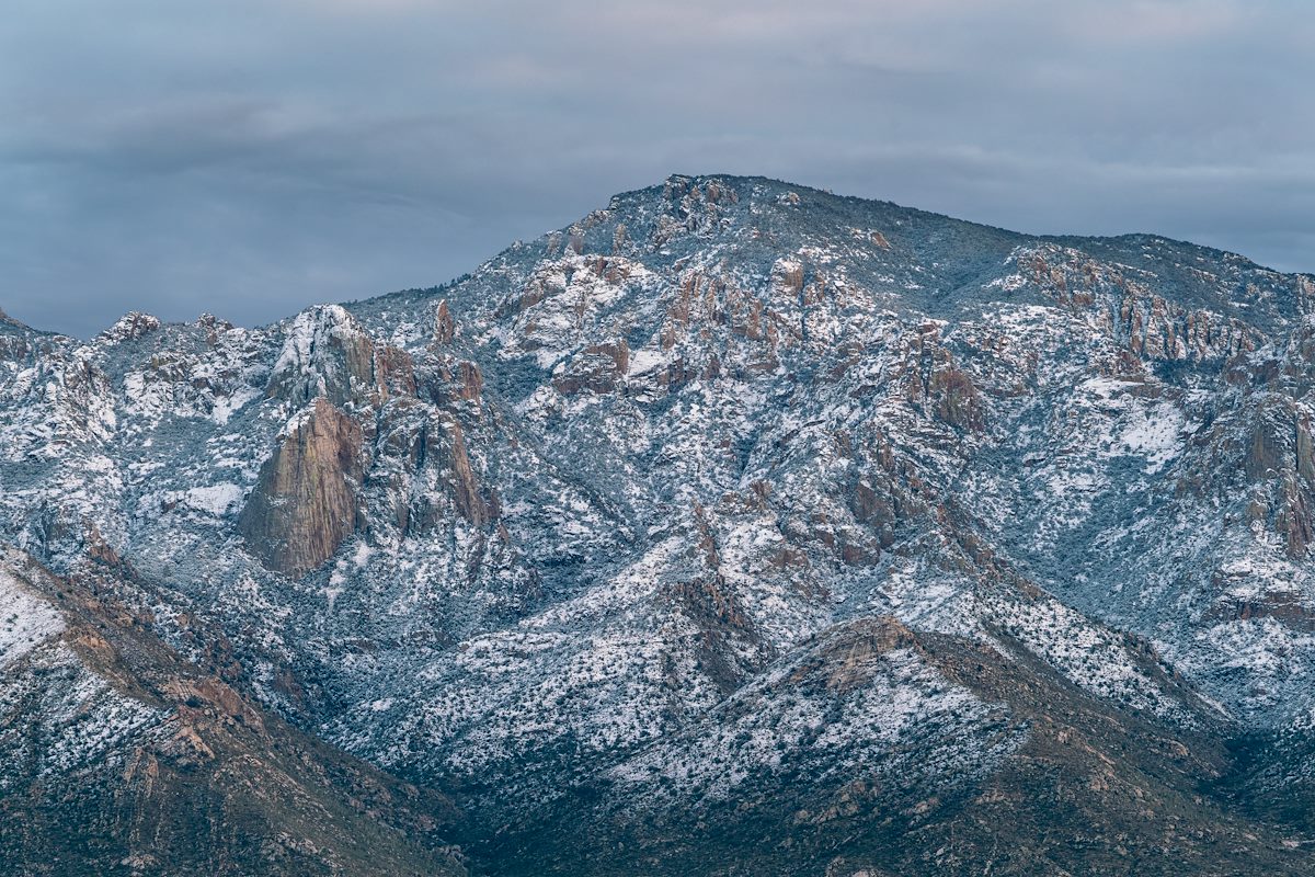 2019 January Snow on Mount Kimball and formations below
