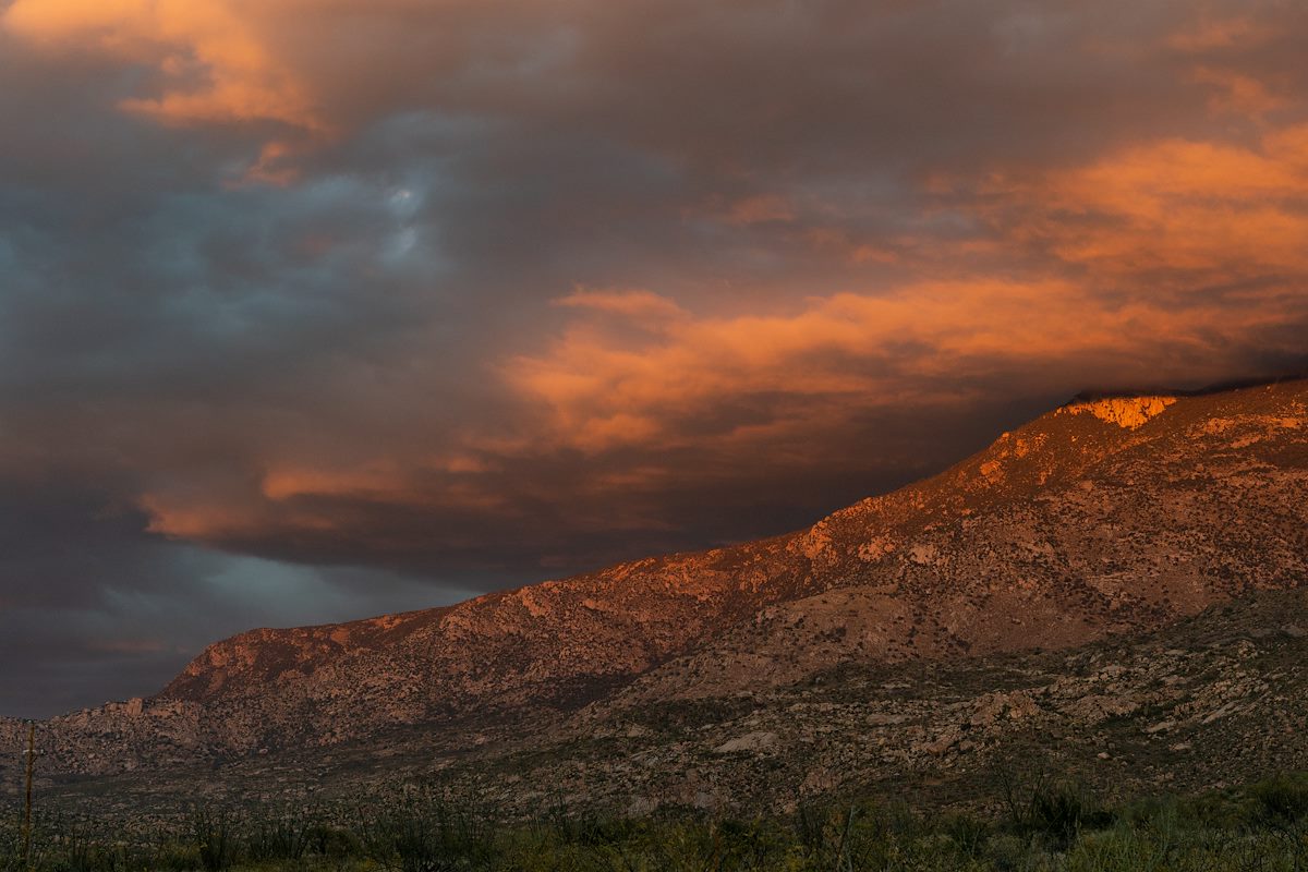2019 January Sunset and Clouds over Samaniego Ridge