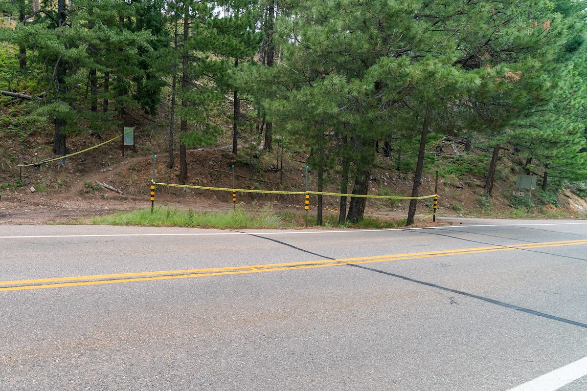 2019 July Red Ridge Fire Caution Tape
