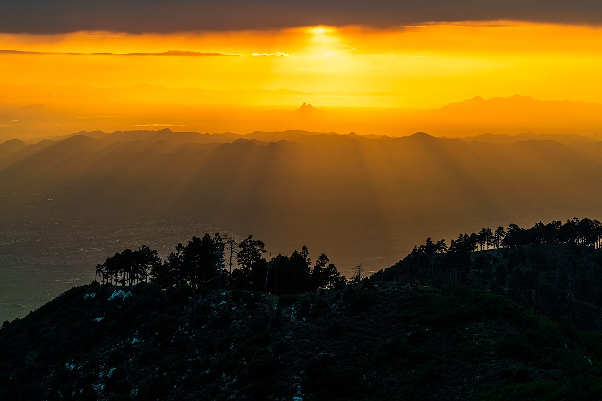 2019 July Sunset from the Sutherland Trail