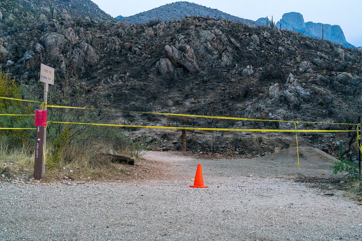 2020 August Bighorn Fire Closure on the Romero Canyon Trail