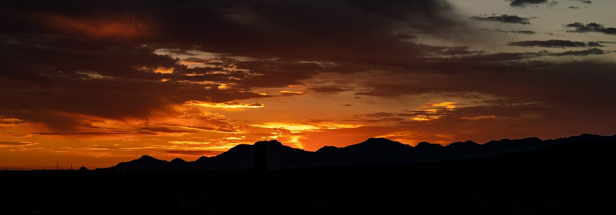 2020 August Sunset from the Romero Canyon Trail in Catalina State Park