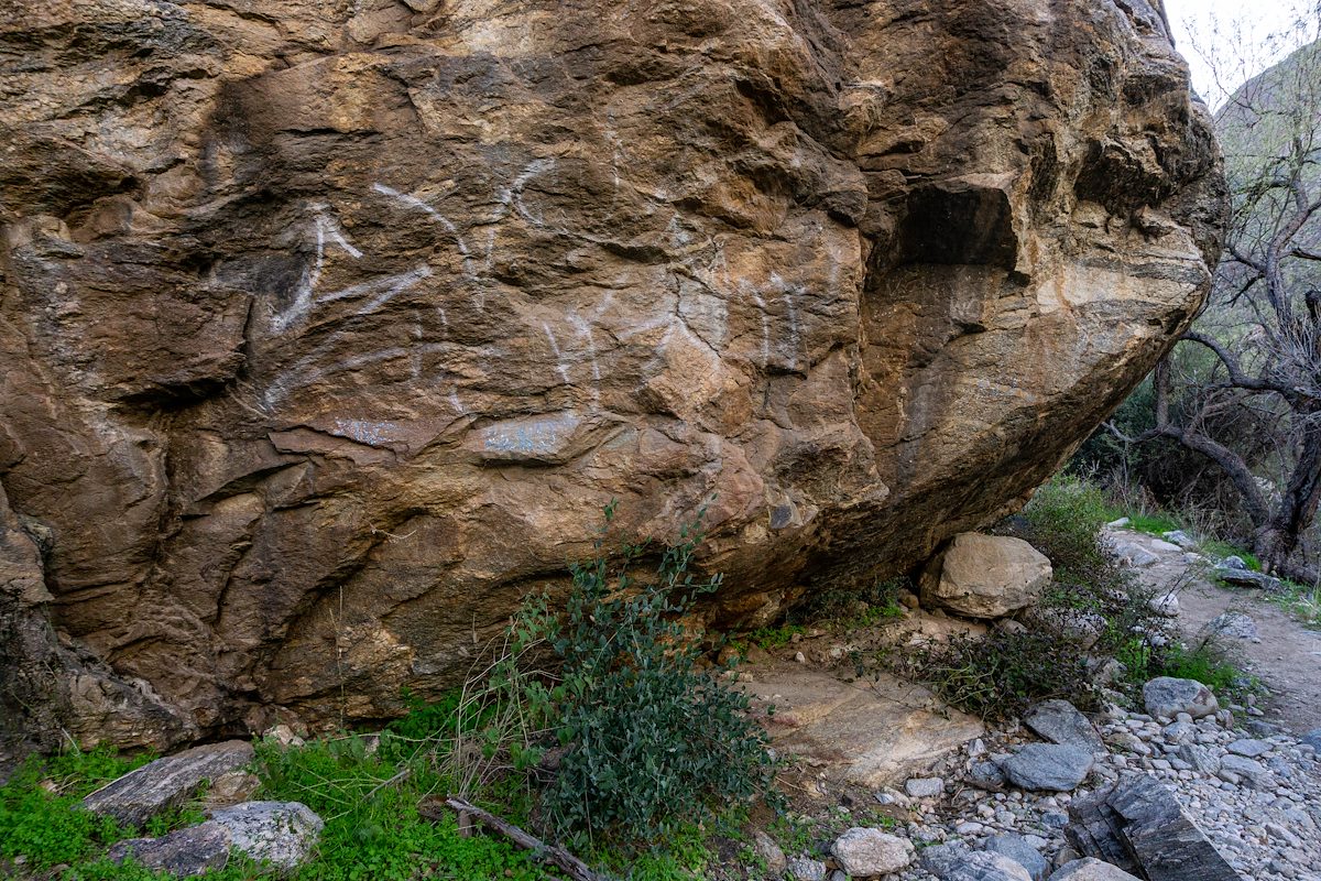 2020 February Graffiti on the Pima Canyon Trail